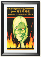 1973 "The Rolling Stones" Honolulu International Center Concert Custom Framed Poster at PristineAuction.com