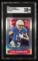 Ladd McConkey 2024 Topps Chrome '74 Topps #74TF10 RC (SGC 10) at PristineAuction.com