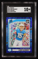 Ladd McConkey 2024 Donruss Optic Rated Rookies Preview Blue Scope #328 RC (SGC 10) at PristineAuction.com