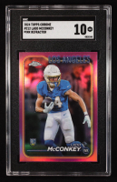 Ladd McConkey 2024 Topps Chrome Pink Refractors #212 RC (SGC 10) at PristineAuction.com