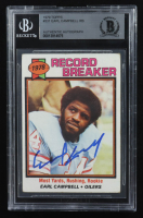 Earl Campbell Signed 1979 Topps #331 RC (BGS) at PristineAuction.com