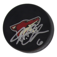 Jakob Chychrun Signed Coyotes Logo Hockey Puck (Beckett) at PristineAuction.com