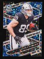 Brock Bowers 2024 Panini Spectra Neon Blue Die Cut #8 RC #49/50 at PristineAuction.com