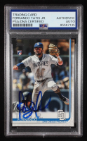 Fernando Tatis Jr. Signed 2019 Topps Base Set Photo Variations #410 / RETAIL FACTORY RC (PSA Authentic) at PristineAuction.com