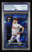 Orion Kerkering Signed 2024 Topps Chrome Sapphire #520 RC (PSA | Autograph Graded 10) at PristineAuction.com