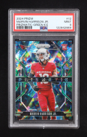 Marvin Harrison Jr. 2024 Panini Prizm Prizmatic Green Ice #12 RC (PSA 9) at PristineAuction.com
