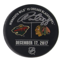 Patrick Kane Signed 2017 Official Warm-Up Hockey Puck (JSA) at PristineAuction.com