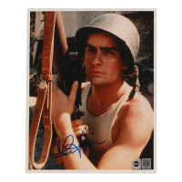 Charlie Sheen Signed "Platoon" 8x10 Photo (SWAU) at PristineAuction.com