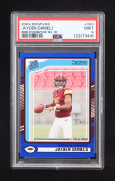 Jayden Daniels 2024 Donruss Press Proof Blue #389 RR RC (PSA 9) at PristineAuction.com