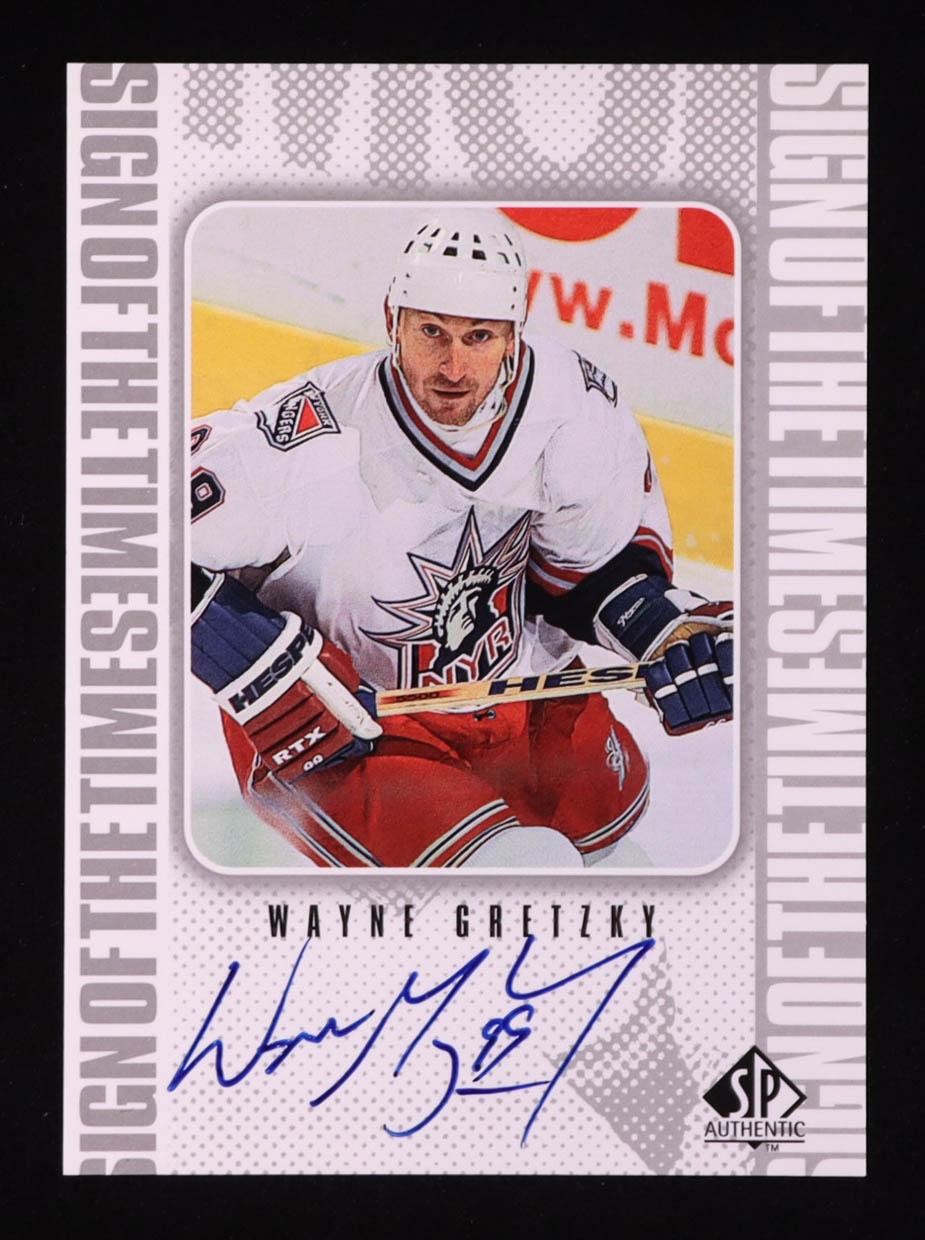 Wayne Gretzky 1999-00 SP Authentic Sign of the Times #WG at PristineAuction.com Wayne Gretzky 1999-00 SP Authentic Sign of the Times #WG at PristineAuction.com