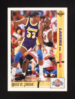 Magic Johnson / Michael Jordan 1991-92 Upper Deck #34 CC at PristineAuction.com
