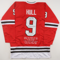 Bobby Hull Signed Career Highlight Stat Jersey Inscribed "The Golden Jet" & "HOF 1983" (JSA) at PristineAuction.com