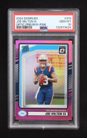 Joe Milton III 2024 Donruss Optic Rated Rookies Preview Pink #319 RC (PSA 10) at PristineAuction.com