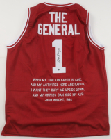 Bob Knight Signed Quote Jersey (Steiner) at PristineAuction.com