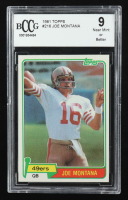 Joe Montana 1981 Topps #216 RC (BCCG 9) at PristineAuction.com