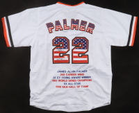Jim Palmer Signed Career Highlight Stat Jersey Inscribed "HOF 90" (JSA) at PristineAuction.com