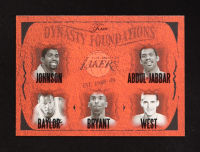 Magic Johnson / Kareem Abdul-Jabbar / Elgin Baylor / Kobe Bryant / Jerry West 2004-05 Flair Dynasty Foundations #6 #348/500 at PristineAuction.com