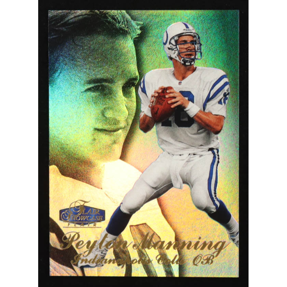 Peyton Manning 1998 Flair Showcase Row 3 #3 RC at PristineAuction.com