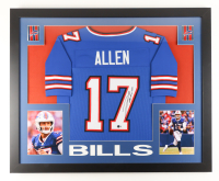 Josh Allen Signed Custom Framed Jersey Display (Beckett) at PristineAuction.com