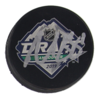 Matt Boldy Signed 2019 NHL Draft Logo Hockey Puck (JSA) at PristineAuction.com