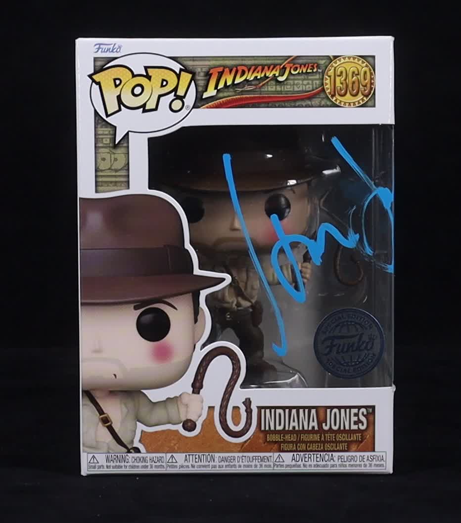 Harrison Ford Signed "Indiana Jones" #1369 Funko Pop! Vinyl Figure (Beckett) at PristineAuction.com