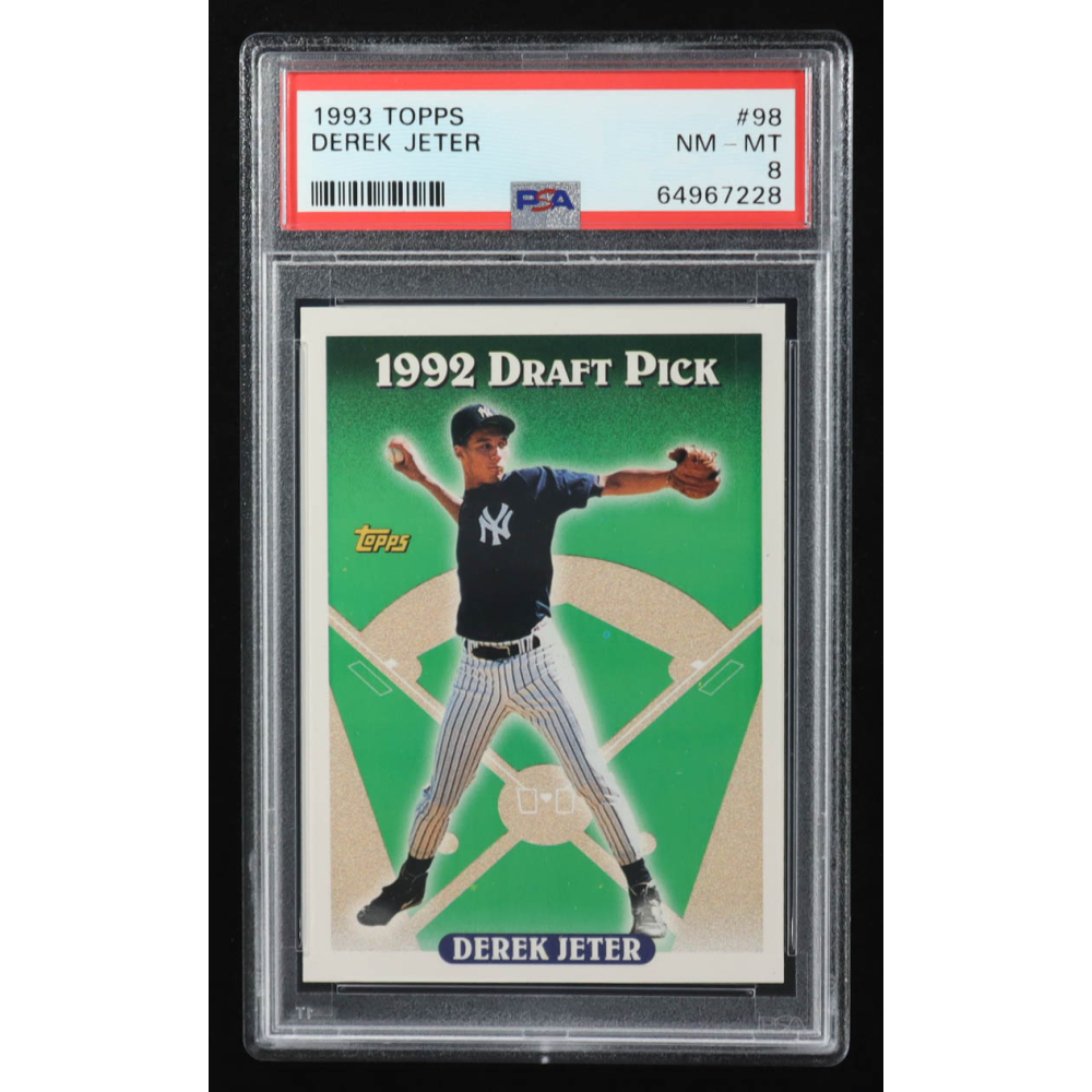 Derek Jeter 1993 Topps Draft Pick #98 RC (PSA 8) at PristineAuction.com