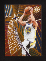 Stephen Curry 2021-22 Panini Illusions Shining Stars Orange #7 at PristineAuction.com