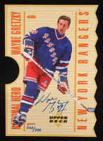 Wayne Gretzky 1996 UDA Commemorative Cards #NH1 AU / '96 Upper Deck National Hero #245/250 at PristineAuction.com