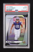Dallas Turner 2024 Panini Prizm Silver #324 RC (PSA 8) at PristineAuction.com
