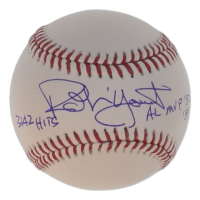 Robin Yount Signed OML Baseball Inscribed "3142 Hits / AL MVP 82, 89" (Beckett) at PristineAuction.com