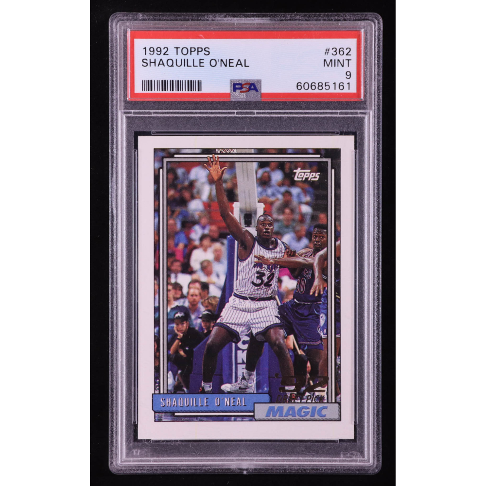 Shaquille O'Neal 1992-93 Topps #362 RC (PSA 9) at PristineAuction.com