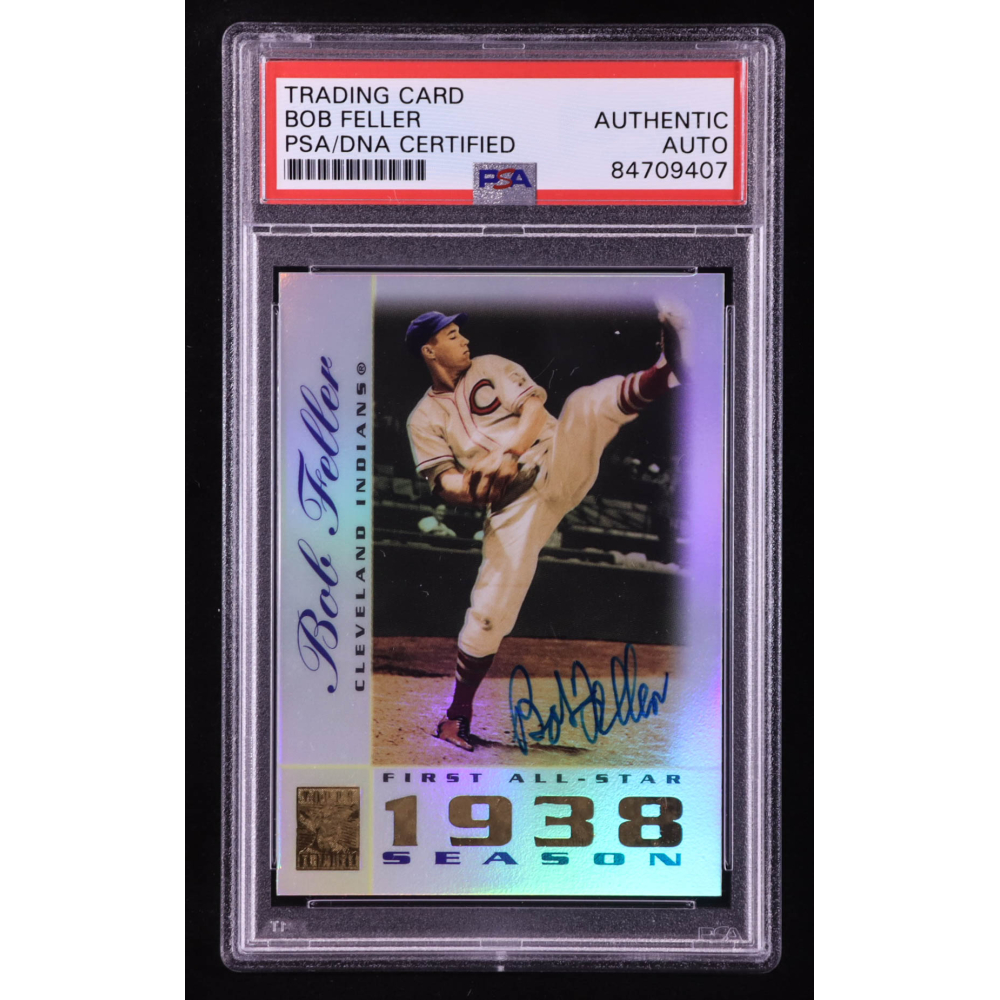 Bob Feller Signed 2003 Topps Tribute Perennial All-Star #23 (PSA Authentic) at PristineAuction.com