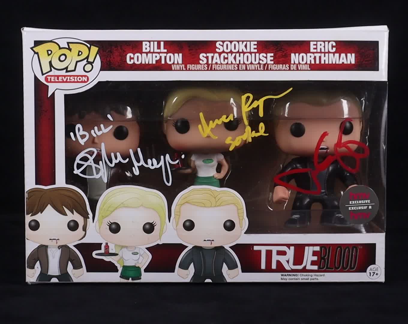 Stephen Moyer, Anna Paquin & Alexander Skarsgard Signed "True Blood" Bill Compton / Sookie Stackhouse / Eric Northman Funko Pop! Vinyl Figure (Beckett) at PristineAuction.com