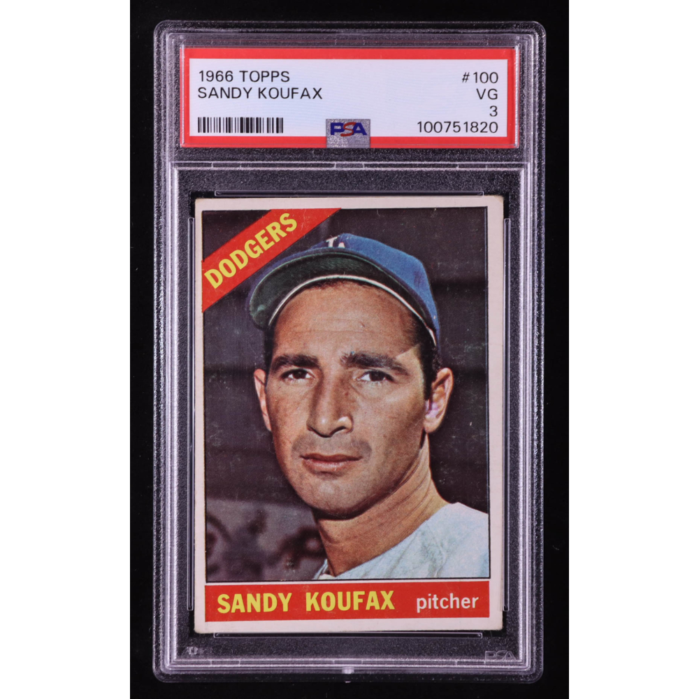 Sandy Koufax 1966 Topps #100 (PSA 3) at PristineAuction.com