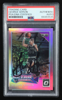 George Gervin Signed 2017-18 Donruss Optic Retro Series Holo #12 (PSA Authentic) at PristineAuction.com