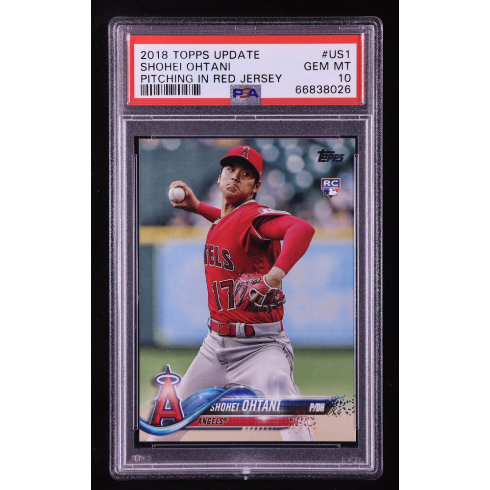 Shohei Ohtani 2018 Topps Update #US1 RC (PSA 10) at PristineAuction.com