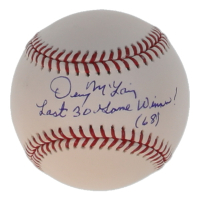 Denny McLain Signed OML Baseball Inscribed "Last 30 Game Winnder! (68)" (JSA) at PristineAuction.com
