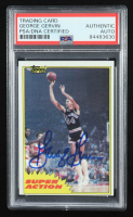 George Gervin Signed 1981-82 Topps #MW106 (PSA Authentic) at PristineAuction.com