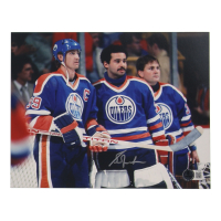 Grant Fuhr Signed Oilers 8x10 Photo (Beckett) at PristineAuction.com