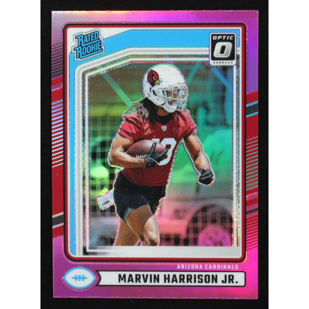 Marvin Harrison Jr. 2024 Donruss Optic Rated Rookies Preview Pink #393 RC at PristineAuction.com