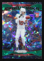 Marvin Harrison Jr. 2024 Prizm Fireworks Green Ice #20 RC at PristineAuction.com