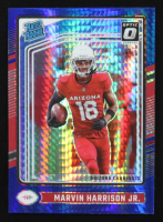 Marvin Harrison Jr. 2024 Donruss Optic Blue Hyper #276 RR RC at PristineAuction.com