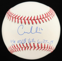 Coby Mayo Signed OML Baseball Inscribed "1st MLB HR 6-27-25" (Beckett) at PristineAuction.com