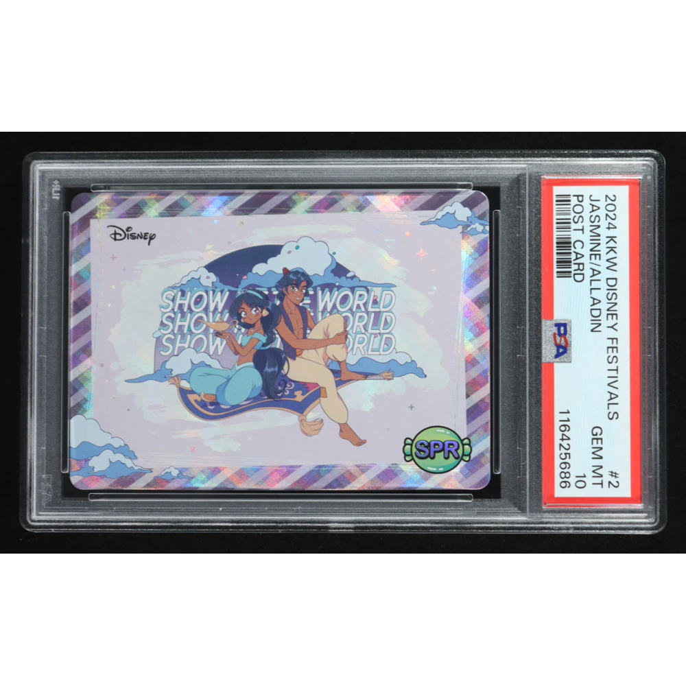 Jasmine / Aladdin 2024 KKW Disney Festivals #2 SPR Post Card (PSA 10) at PristineAuction.com Jasmine / Aladdin 2024 KKW Disney Festivals #2 SPR Post Card (PSA 10) at PristineAuction.com