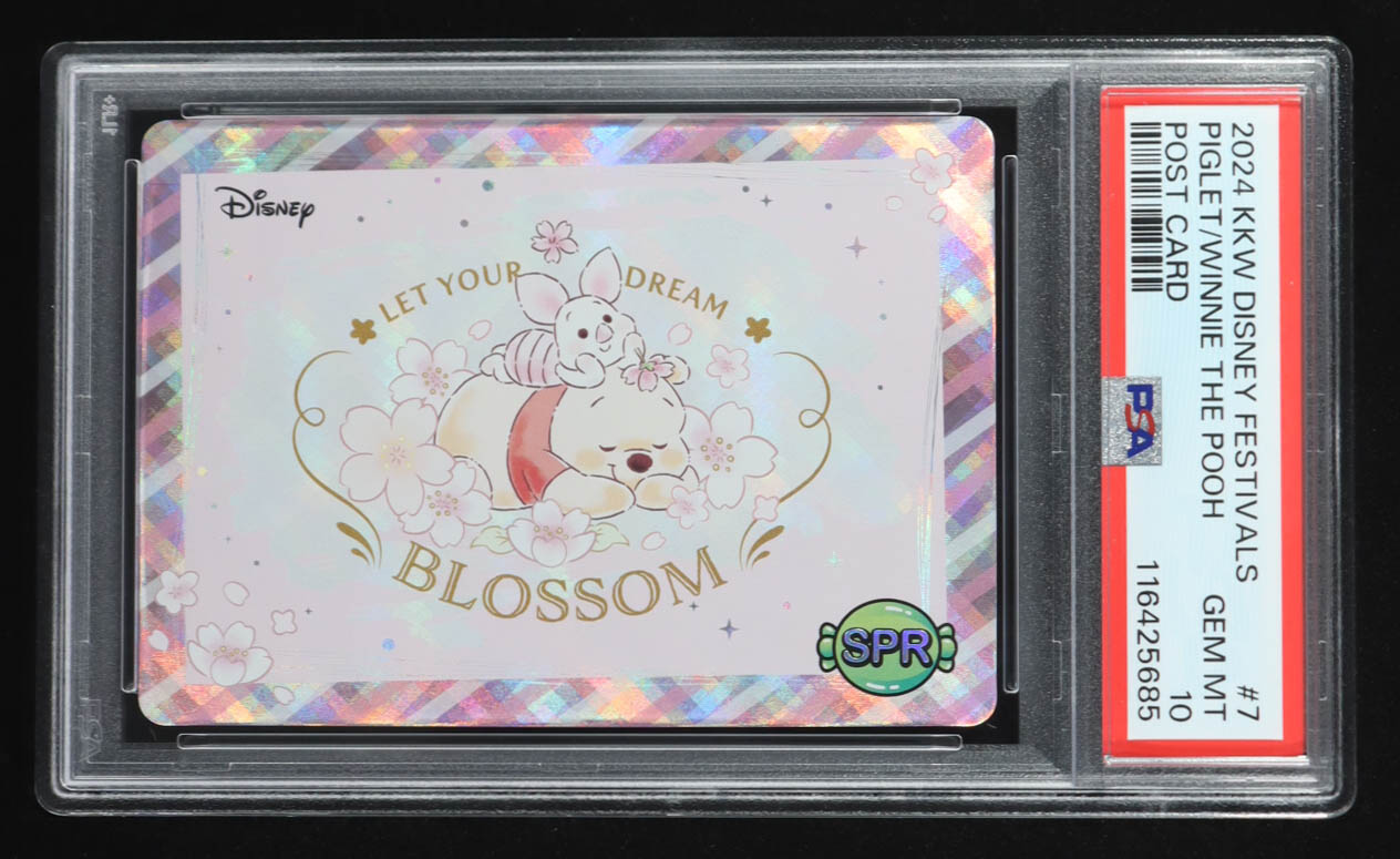 Winnie the Pooh / Piglet 2024 KKW Disney Festivals #7 SPR Post Card (PSA 10) at PristineAuction.com Winnie the Pooh / Piglet 2024 KKW Disney Festivals #7 SPR Post Card (PSA 10) at PristineAuction.com