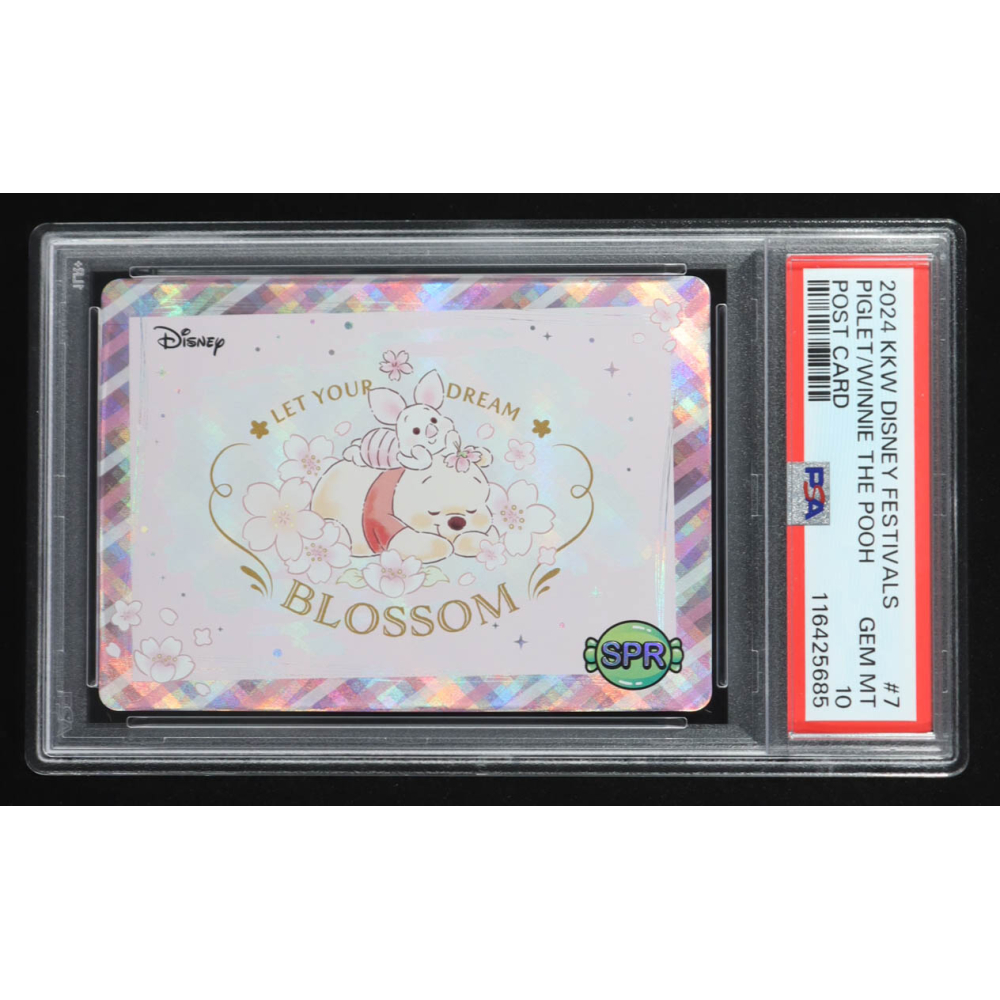 Winnie the Pooh / Piglet 2024 KKW Disney Festivals #7 SPR Post Card (PSA 10) at PristineAuction.com