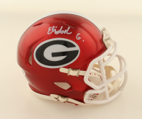 Elijah Griffin Signed Georgia Bulldogs Flash Alternate Speed Mini Helmet (JSA) at PristineAuction.com