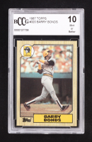 Barry Bonds 1987 Topps #320 RC (BCCG 10) at PristineAuction.com