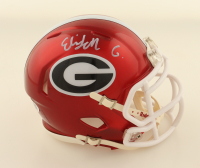 Elijah Griffin Signed Georgia Bulldogs Flash Alternate Speed Mini Helmet (JSA) at PristineAuction.com