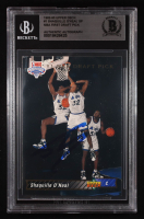 Shaquille O'Neal Signed 1992-93 Upper Deck NBA First Draft Pick #1 SP RC (Beckett | Auto Grade BGS Authentic) at PristineAuction.com